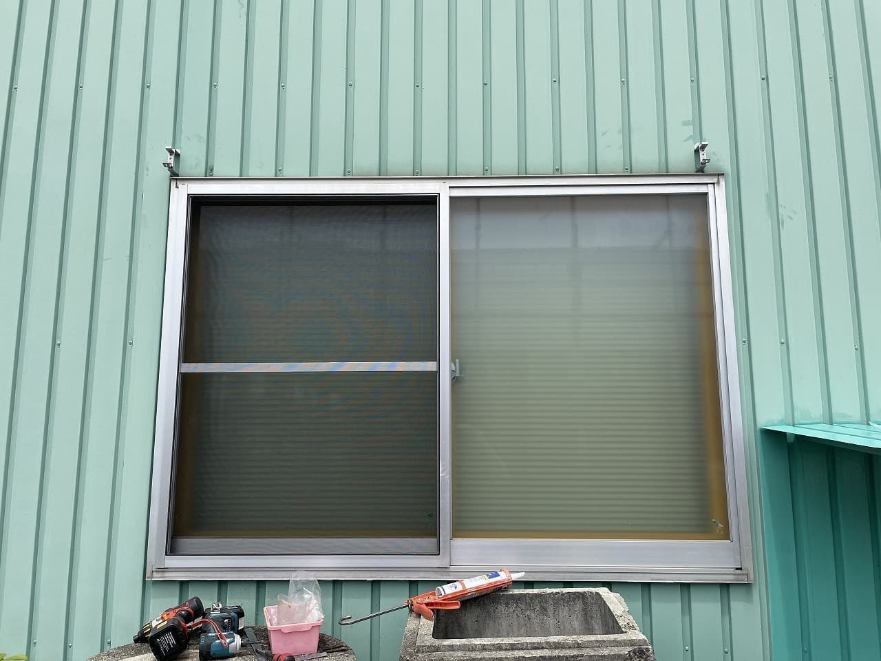 アウターシェード取付ける前