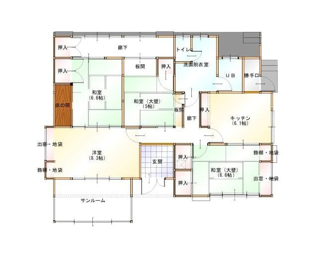 リノベーション前の間取り